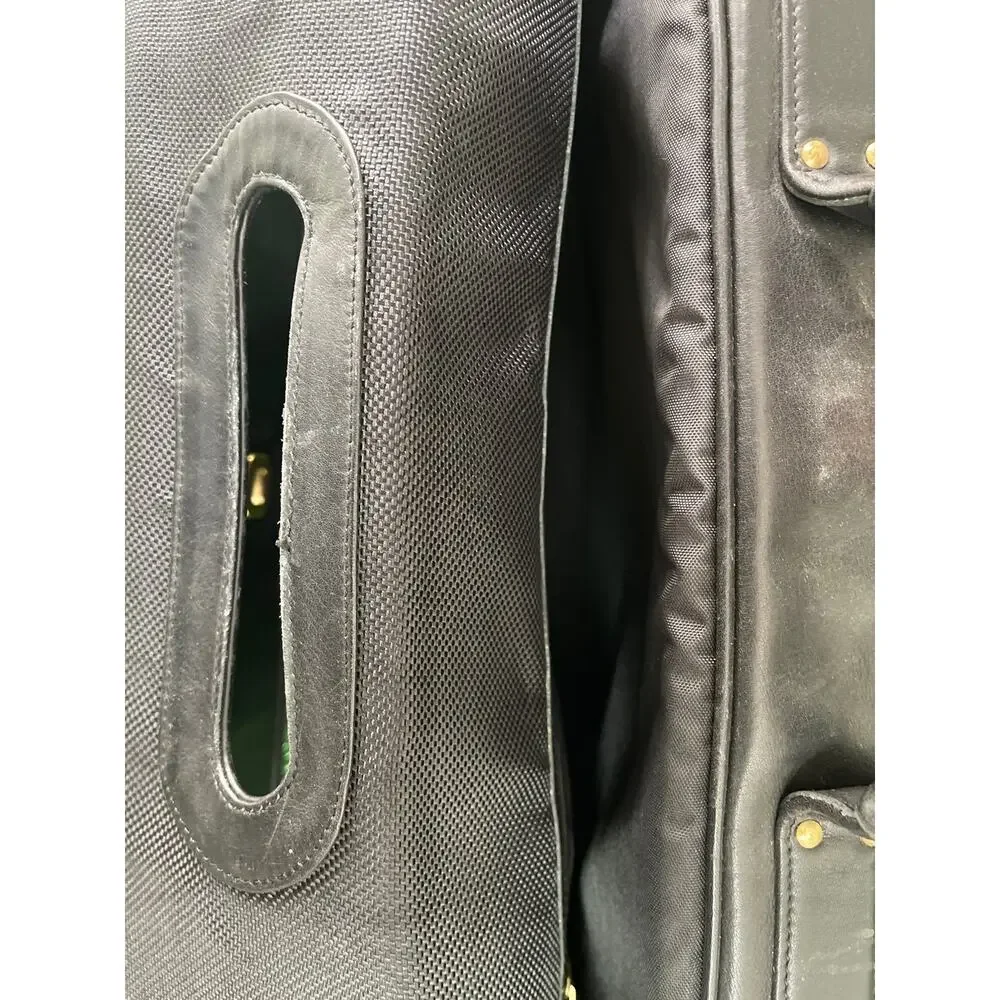 Coach 0544 Compact Organizer Brief Vintage Leather Mahogany Black Briefcase